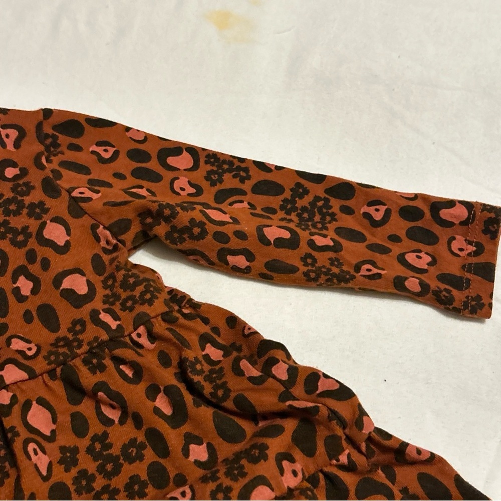 Okie Dokie Baby's Animal Print Dress Brown & Black Size 12 Months - Picture 8 of 8